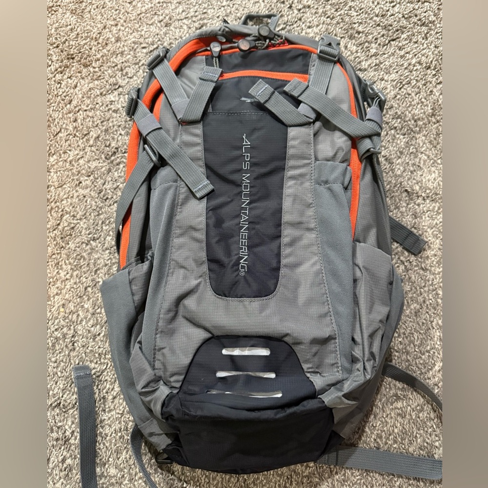 Alps Mountaineering Gray and Orange Hiking Backpack